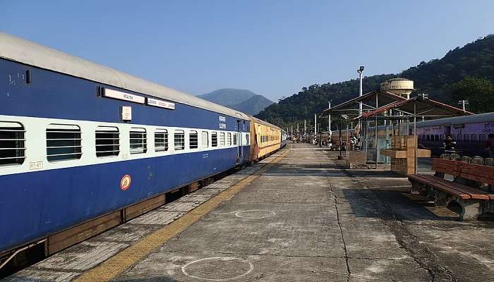 Kathgodam railway station in Uttarakhand.