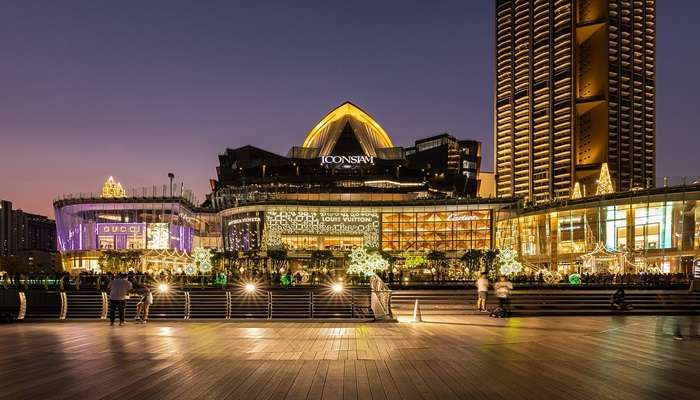 Night view of ICONSIAM,Shopping Malls in Bangkok