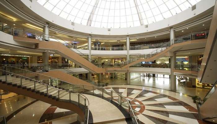 Inside view of Inorbit Mall