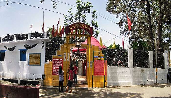 Jhula Devi Temple, a popular tourist spot.