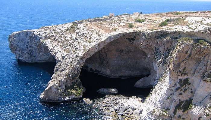 Capri's mesmerising cave with glowing waters.