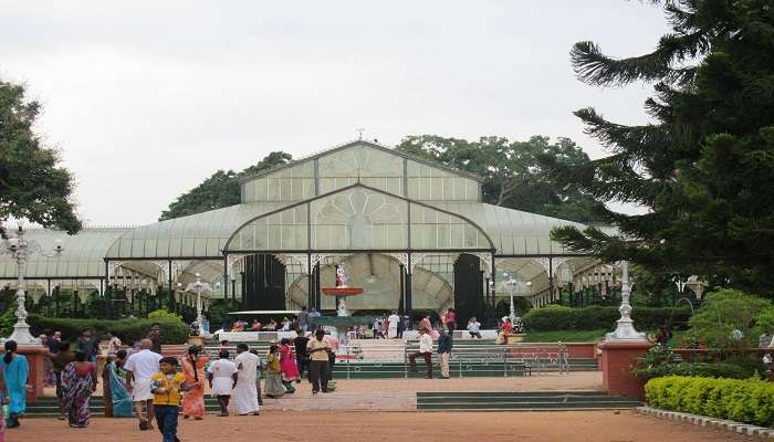 Beautiful view of Lalbagh Botanical Garden from Turahalli Forest Bangalore