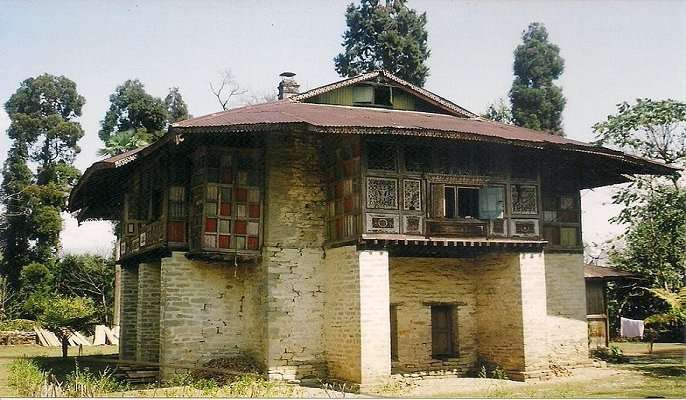 Rong Lungten Lee house near Mangan Sikkim.