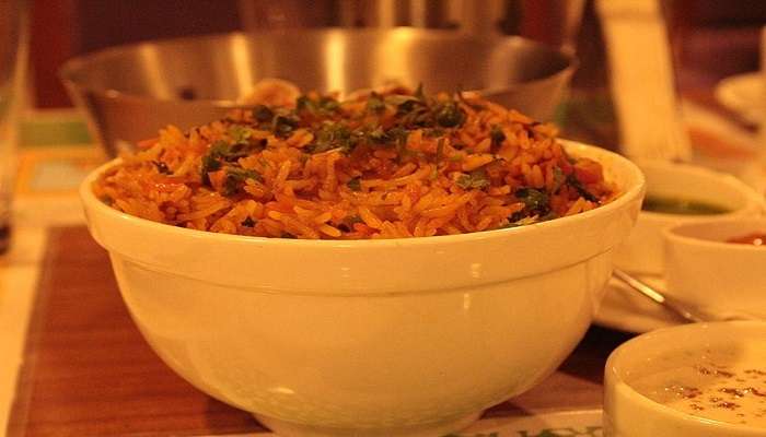 Pilau is a traditional dish served in Mombasa as a part of local cuisine.