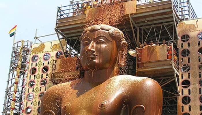 Rituals being performed during the grand festival