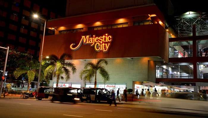 Signboard of the Majestic City Shopping Mall in Sri Lanka