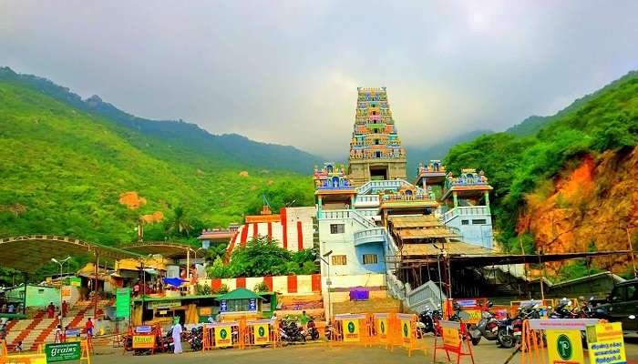 Serene view of the Marudhamalai Murugan Temple