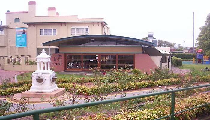 The view of a cafe in Lismore