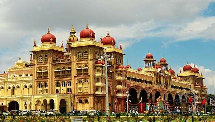 The magnificent Mysore palace, a must-see palace near St Philomena Church 