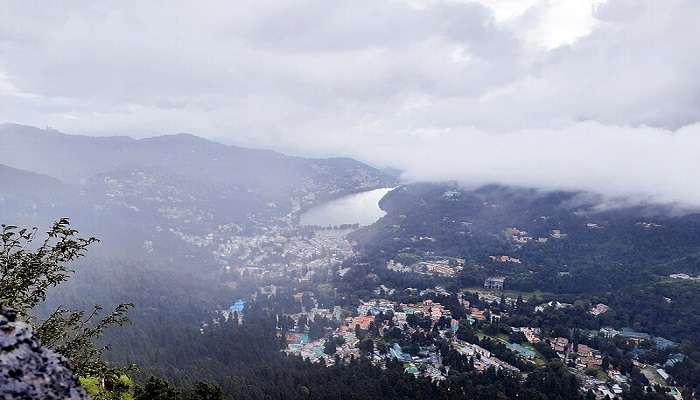 Top view of Naina Peak West on the route from Mumbai To Neem Karoli Baba.