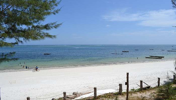 Nyali Beach is particularly a white-sand beach in Mosamba