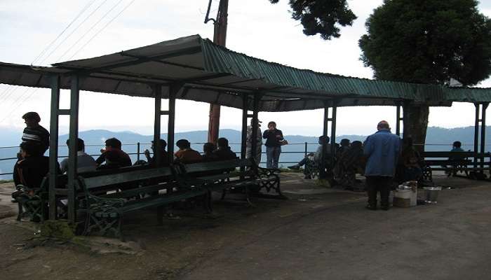 Locals enjoying Darjeeling. 