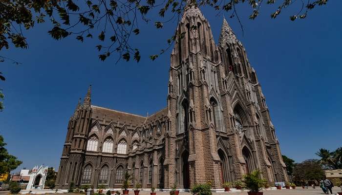 The idol of St Philomena church in Mysore