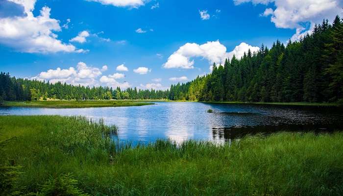 The scenic Perur Lake.