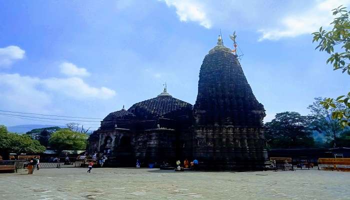 The famous Kumbh mela in Trimbakeshwar temple, Nashik