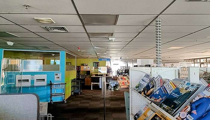 Hallway of City Library in New Zealand.