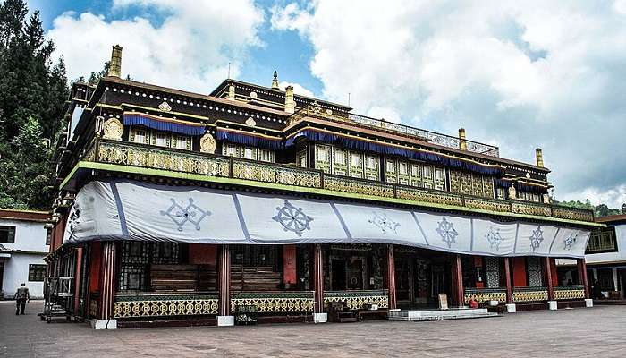 The Rumtek Monastery in Sikkim near the Baba Harbhajan Singh Mandir.