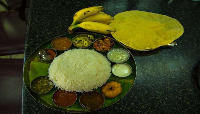 Try South Indian Vegetarian Thali when in Vallivakkam