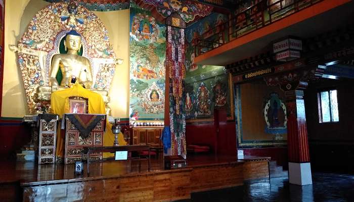 Golden square of Serdup Choling Monastery, situated near Hotel Samdruptse Namchi.