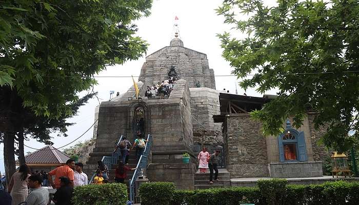 Shankaracharya hills view during summers near the Kheer Bhawani Mandir Srinagar.