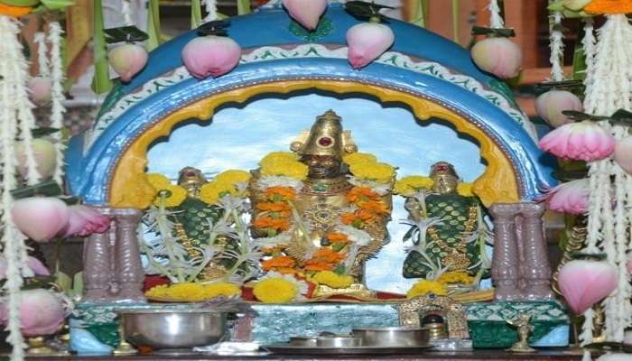 a spirituality at the balaji temple near the Gangapur dam in nashik.