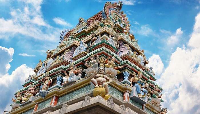 the beautiful interiors of the jain temple in nashik