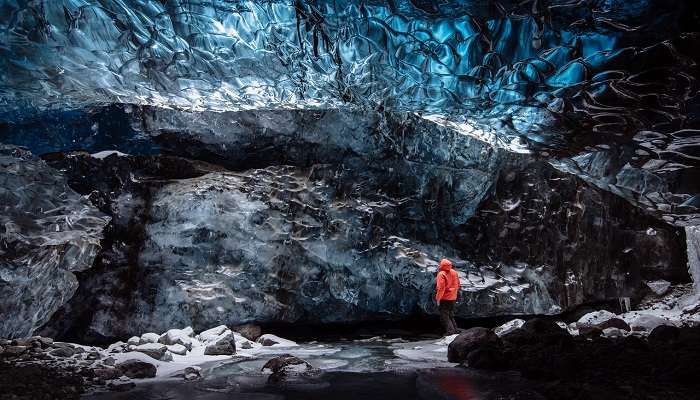 Glowworms illuminating the dark caves in Te Anau.