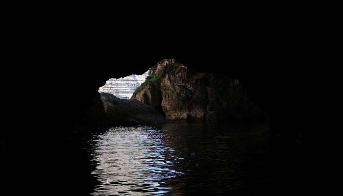 Mesmerising view of the caves at the Blue Grotto.