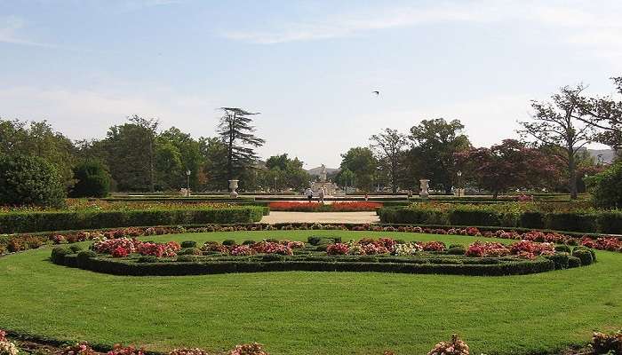 The meticulously manicured Parterre Garden.