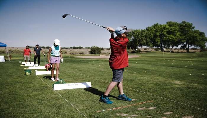 People practising golf at Porirua Golf Club