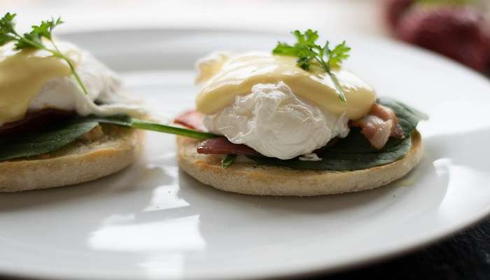 A plate of Eggs Benedict, one of the best Pubs in Tamworth