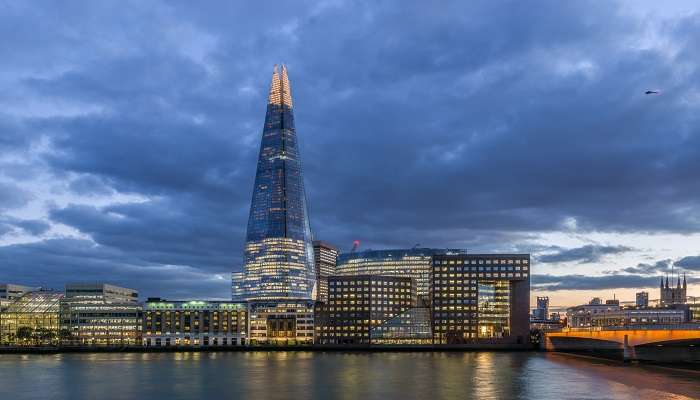  A dawn shot on The Shard near the Tower of London.