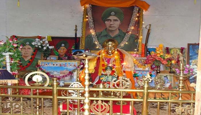 The sacred shrine of Baba Harbhajan Singh mandir.