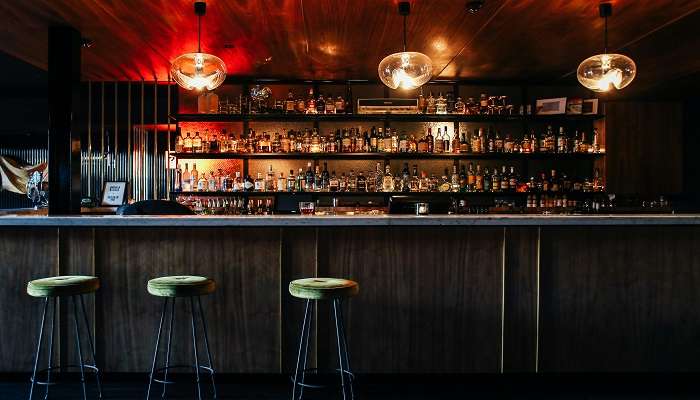 Chic interior of a pub