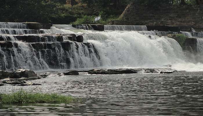 A calm and beautiful view of a flowing water