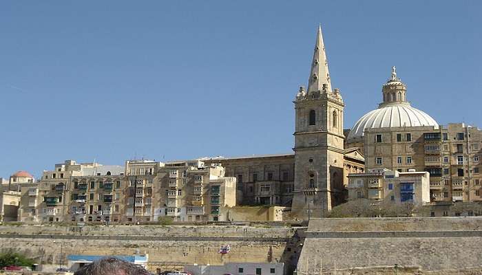 St. Paul's Pro-Cathedral (Anglican) and dome of Our Lady of Mount Carmel