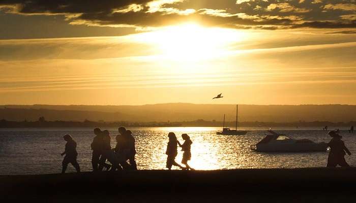  Sunset over Pilot Bay Beach