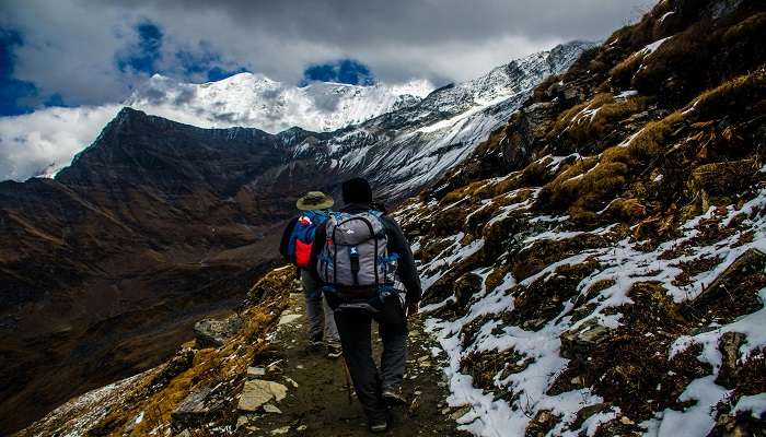 Mountain treks near Sari Village in Uttarakhand.