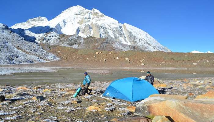 Trekking trails and camping site