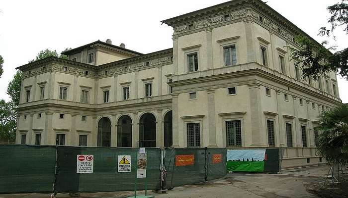 Exterior of the Villa Farnesina in Sistine Chapel.