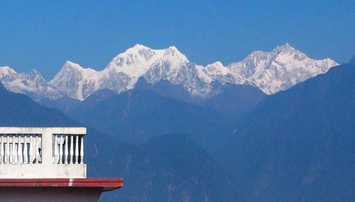 Kanchenjunga View Point from Pelling hotel, near Biksthang.