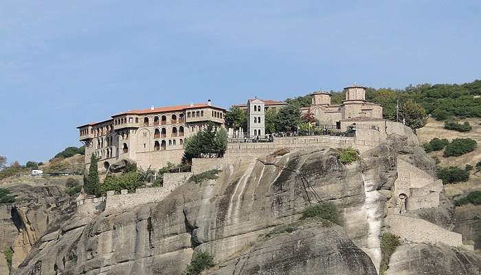 Beautiful panoramic view of Monastery of the Great Meteoron A best things to do in Meteora