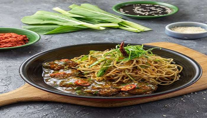 A plate of Chinese cuisine