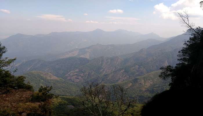 the view of Kodaikanal near Devil’s Kitchen