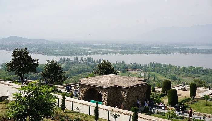 Scenic view from Hotel Parimahal Srinagar. 