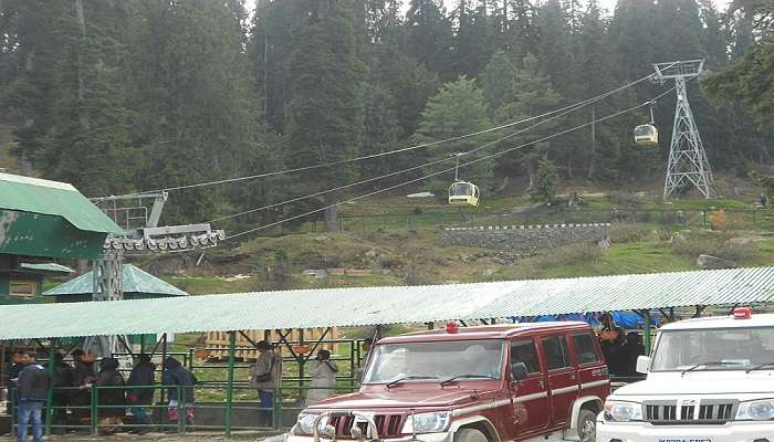 Kashmir Gondola Ride base station. 