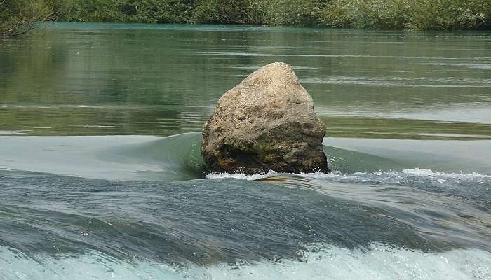 View of the famous majestic Manavgat Waterfalls 