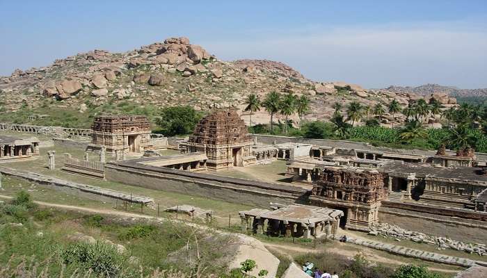 Full temple premises view of Achyutaraya Temple 