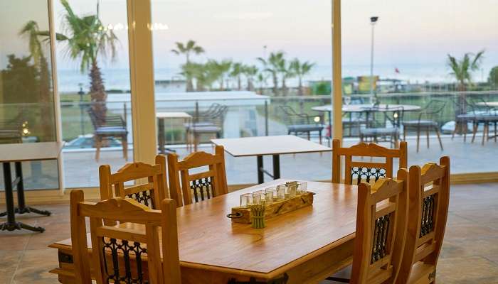 Dining area of Alacati Marina Palace