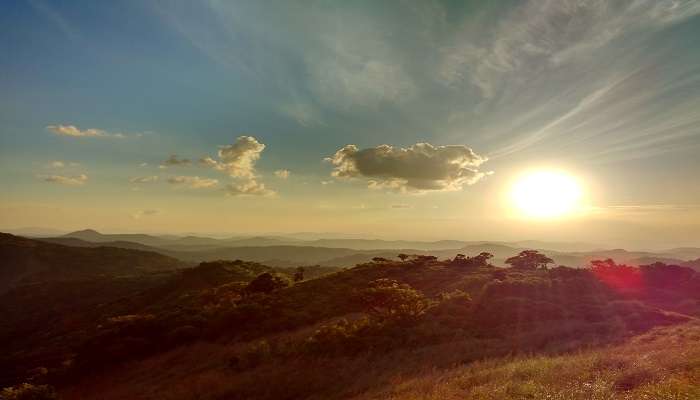 Sunset at Mathikettan Shola National Park